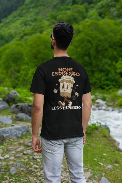 More Espresso, Less Depresso Unisex Softstyle T-Shirt